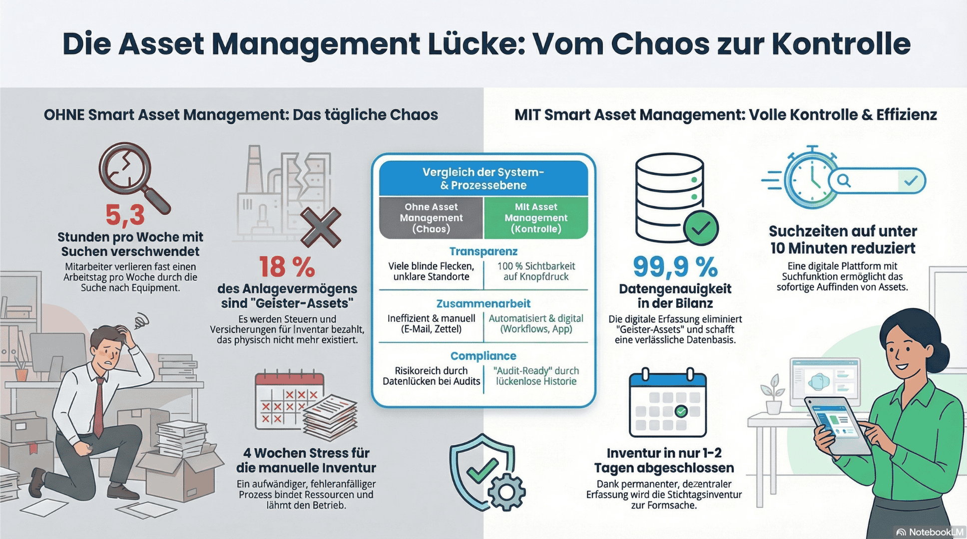Infografik smart asset management