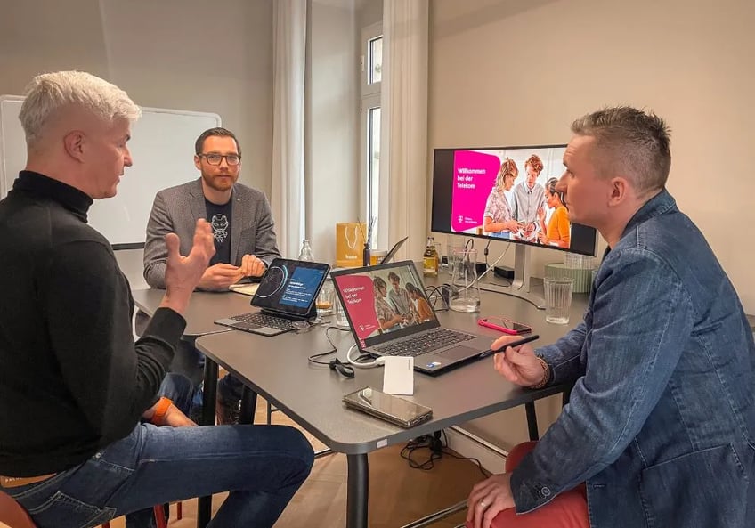 Meeting von seventhings und Telekom Mitarbeitern